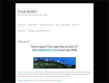 Tablet Screenshot of finalbullet.com